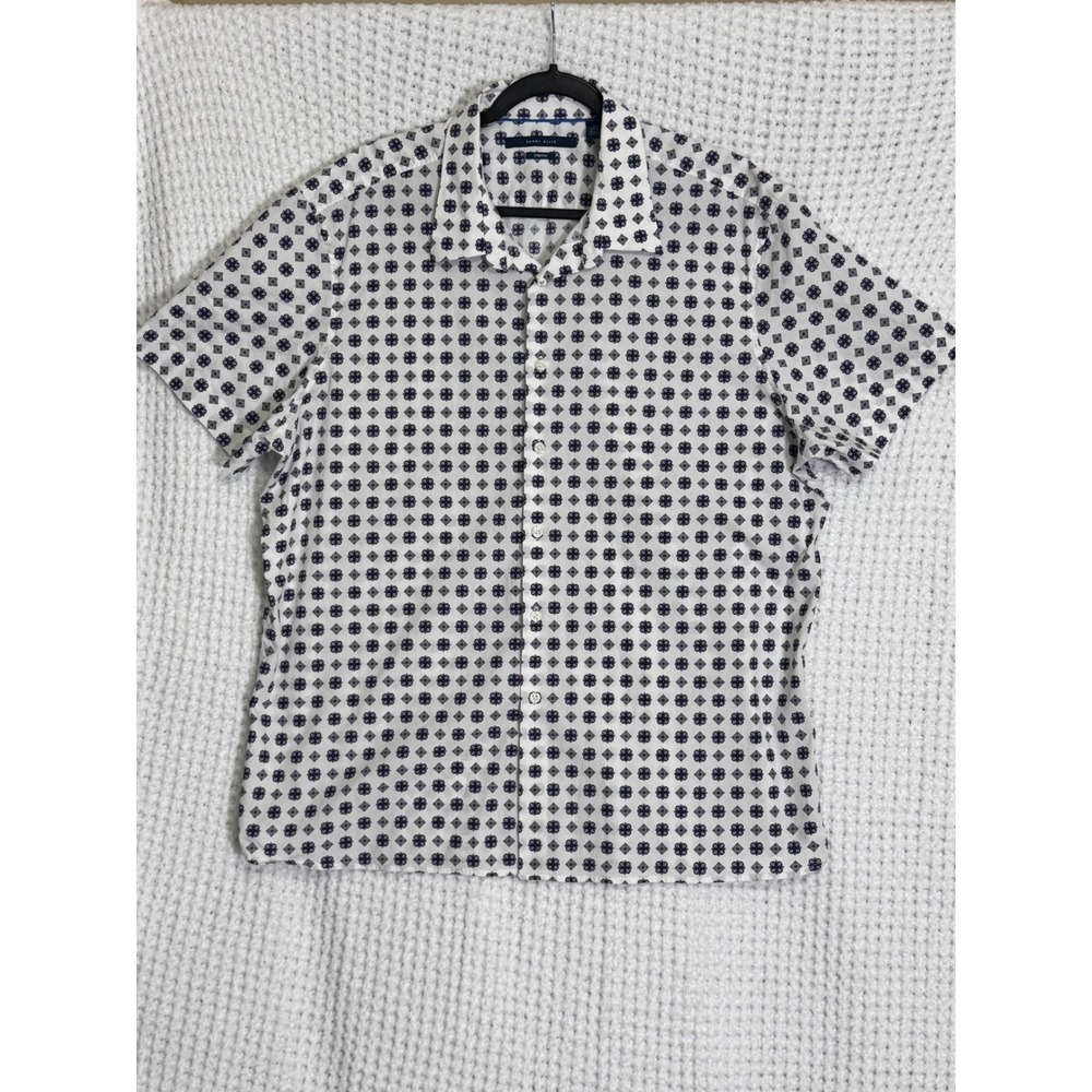 Perry Ellis‎ XXL Stretch Short Sleeve Button Down Shirt Patterned